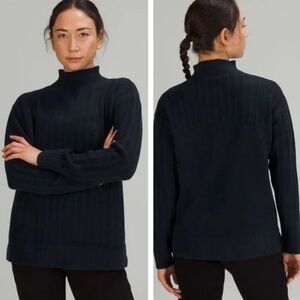 Lululemon Twin Rib Turtleneck Sweater in True Navy